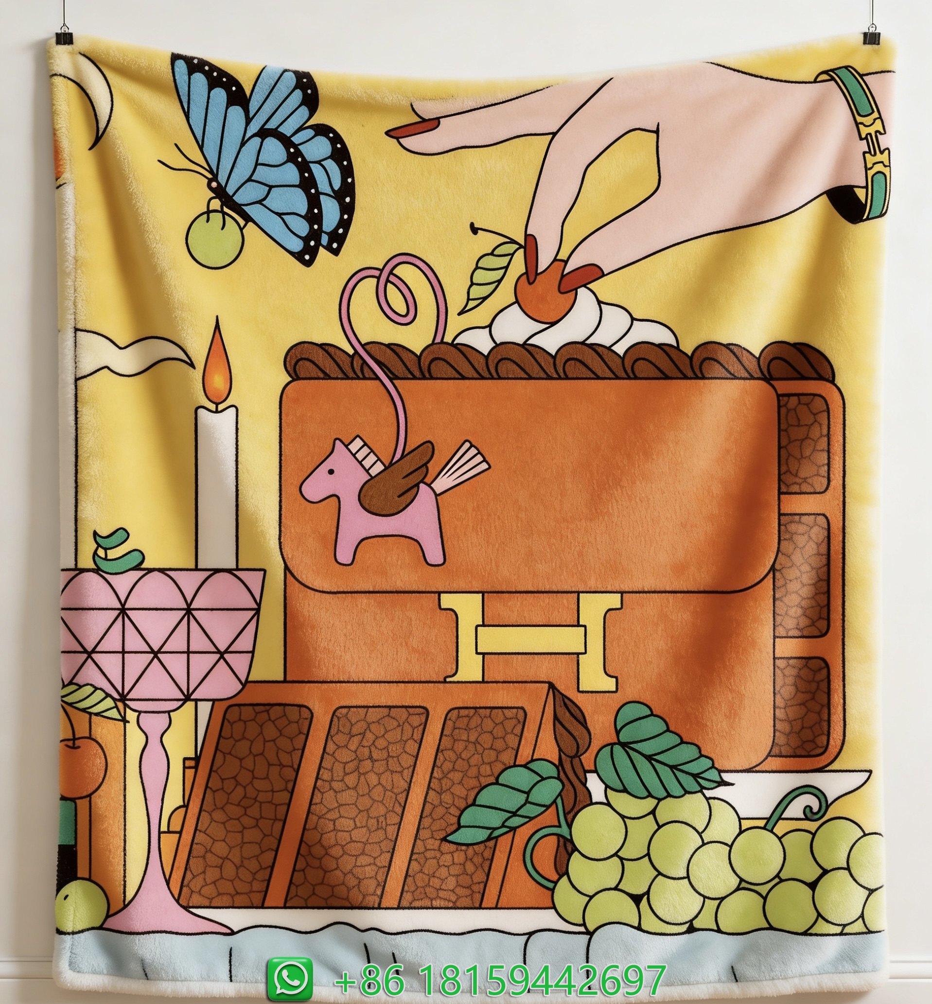 Hermes Throw Blankets
